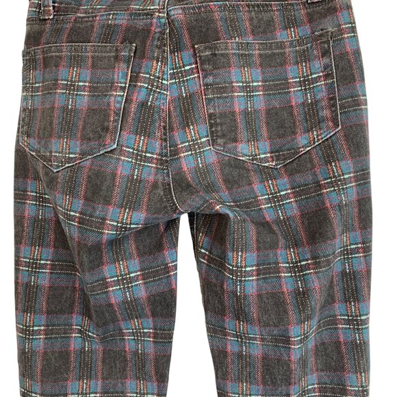 Paige Womens Hoxton Ankle Jeans Black Plaid Size 25 - Picture 5 of 8